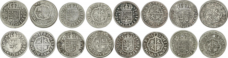 Spanish Monarchy
Philip V
Lote 9 monedas 1 Real. 1721 (2), 1725, 1726, 1732 (2...