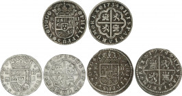 Spanish Monarchy
Philip V
Lote 3 monedas 2 Reales. 1717, 1724, 1734. MADRID, SEGOVIA, SEVILLA. A EXAMINAR. AC-778, 944, 990. MBC- a MBC.
