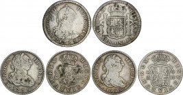 Spanish Monarchy
Charles III
Lote 3 monedas 4 Reales. 1773, 1775, 1782. MADRID (2), POTOSI. A EXAMINAR. AC-857, 866, 929. BC a BC+.