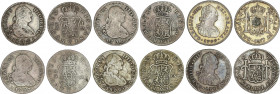 Spanish Monarchy
Charles IV
Lote 6 monedas 1 Real. 1797, 1798, 1799 (2), 1802, 1805. MADRID (3), MÉXICO (2), SEVILLA. A EXAMINAR. AC-417, 418, 421, ...
