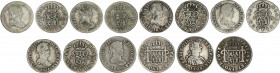 Spanish Monarchy
Ferdinand VII
Lote 7 monedas 1/2 Real. 1808 a 1831. MADRID (2), MEXICO (2), SEVILLA (3). A EXAMINAR. AC-370 (2), 389, 408, 465 (3)....
