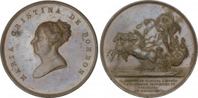 Spanish Monarchy
Elisabeth II
Medalla Regreso Mª Cristina de Borbón. 1844. DIPUTACIÓ DE BARCELONA. Anv.: MARÍA CRISTINA DE BORBÓN. Busto a izquierda...