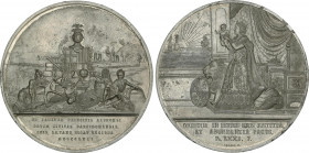 Spanish Monarchy
Elisabeth II
Medalla Nacimiento Príncipe Alfonso. 1857. BARCELONA. Anv.: Isabel II con el príncipe, trono y león con escudo. En exe...
