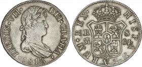 Spanish Monarchy
Ferdinand VII
8 Reales. 1815. MADRID. G.J. 26,8 grs. AC-1269. MBC.