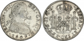 Spanish Monarchy
Ferdinand VII
8 Reales. 1809. MÉXICO. T.H. 26,87 grs. (Golpecitos). AC-1308. MBC+/EBC-.