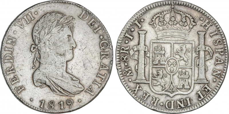 Spanish Monarchy
Ferdinand VII
8 Reales. 1819. MÉXICO. J.J. 26,72 grs. (Rayita...