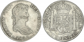 Spanish Monarchy
Ferdinand VII
8 Reales. 1820. MÉXICO. J.J. 26,83 grs. (Leves oxidaciones). AC-1336. MBC.