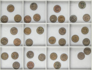 Provisional Government and I Republic
Lote 35 monedas 1 Céntimo. 1870. BARCELONA. O.M. Alguna color original. A EXAMINAR. MBC+ a EBC.
