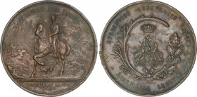 Alfonso XII
Medalla Ejército del Norte. Octubre 1878. Anv.: El Rey con uniforme de Capitán General a caballo. Rev.: Monograma de Alfonso XII. Br. Ø 7...