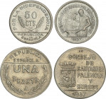 Local Issues of the Civil War
Lote 2 monedas 50 Céntimos y 1 Peseta. 1937. CONSEJO de SANTANDER, PALENCIA Y BURGOS. CuNi. AC-33, 35; Vti-L4b, L5. EBC...