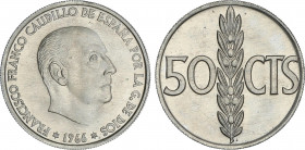 Estado Español
50 Céntimos. 1966 (*19-70). Procedente de tira F.N.M.T. PRUEBA.