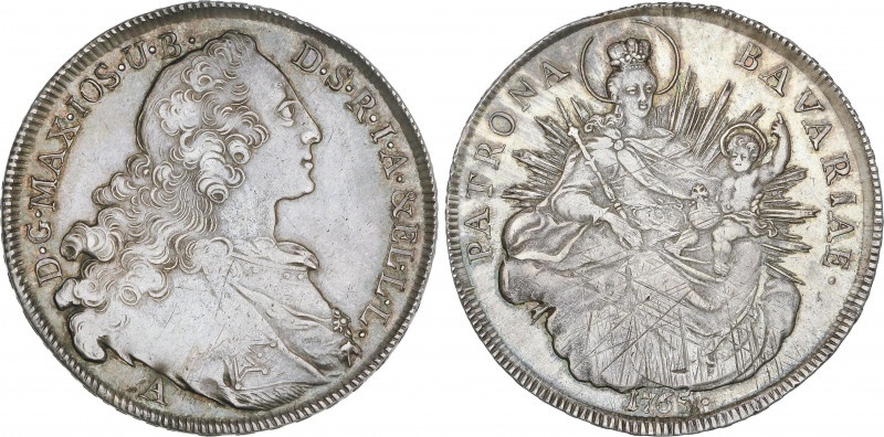 World Coins
German States
Thaler. 1765-A. MAXIMILIAN III JOSEPH. BAVARIA. AMBE...