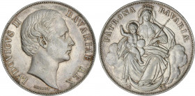 World Coins
German States
Thaler. 1866. LUDWIG II. BAVARIA. 18,46 grs. KM-877. EBC-.