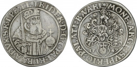 World Coins
German States
Thaler. 1547. FRIEDRICH II. ELECTORAL PFALZ. NEUMARKT. 28,32 grs. AR. Dav-9627; MB-135. MBC.