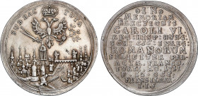 World Coins
German States
1/4 Thaler. 1711. FRANKFURT. IIF. ESCASA. 7,06 grs. AR. Coronación Carlos VI (Carlos III Pretendiente al trono de España)....