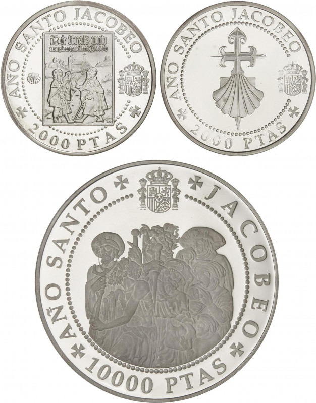 Juan Carlos I
Juan Carlos I
Serie 3 monedas 2.000 (2) y 10.000 Pesetas. 1993. ...