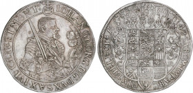 World Coins
German States
Thaler. 1648-CR. JOHAN GEORG I. SAXONY-ALBERTINE. 28,92 grs. AR. Dav-7612; KM-425. EBC-.