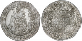 World Coins
German States
Thaler. 1630. JOHANN GEORG I. SAXONY. DRESDEN. RARA. 28,97 grs. AR. (Pequeño final de riel). Bonita pieza. Dav-7601; KM-13...