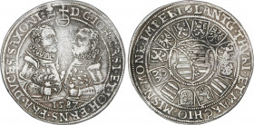 World Coins
German States
Thaler. 1587. JOHANN CASIMIR & JOHANN ERNST. SAXE OLD GOTHA. 28,96 grs. AR. Dav-9758. MBC+.