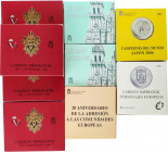 Juan Carlos I
Juan Carlos I
Lote 9 monedas 2.000 Pesetas (6) y 10 Euros (3). 1993 a 2006. AR. 2000 Pesetas: Año Santo Jacobeo: Venera y peregrinos, ...