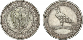World Coins
Germany
3 Reichsmark. 1930-J. REPÚBLICA DE WEIMAR. HAMBURG. 15,03 grs. AR. Liberación de Renania. (Pequeños golpecitos). KM-570. EBC-....