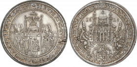 World Coins
Austrian States
Thaler. 1628. PARIS VON LODRON. SALZBURG. 28,57 grs. AR. Consagración Catedral. (Hoja en canto). Ligera pátina de tono a...