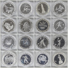 Juan Carlos I
Barcelona´92
Serie 16 monedas 2.000 Pesetas. 1990 a 1992. AR. Series I a IV. Colección completa en plata. Con certificados (Sin estuch...