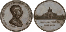 World Coins
Austria
Medalla. 1873. FRANZ JOSEF I. EXPOSICIÓN MUNDIAL DE VIENA. Anv.: FRANZ JOSEF I KAISER v. ÖSTERREICH KÖNIG v. UNGARN ECT. Busto a...