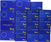 Juan Carlos I
Ecu Issues
Lote 18 monedas 1 (13), 5 (5) Ecu. 1989 a 1994. AR. En estuches originales con certificados. A EXAMINAR. HG-604 (3), 609 (2...