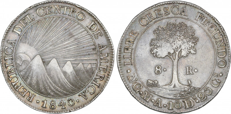 World Coins
Central America Republic - Guatemala
8 Reales. 1840/37. GUATEMALA....