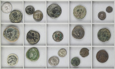 Lots and Collections
Lote 18 monedas. MONEDA HISPÁNICA a IMPERIO ROMANO. Incluye As y Semis de diferentes cecas Ibéricas, Triens Anónimo de República...
