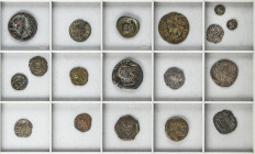 Lots and Collections
Lote 16 monedas. MONEDA HISPÁNICA a MONARQUÍA HISPÁNICA. Restos final de colección. Destacan As Secobiriga época de Tiberio, As ...