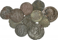 Lots and Collections
Lote 11 cobres. MEDIEVAL a CARLOS III PRETENDIENTE. AE. La mayoría de la guerra dels segadors. Incluye diner y ardite. Diferente...