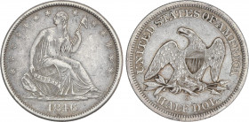 World Coins
United States of America
1/2 Dollar. 1846-O Medium date. NEW ORLEANS. 13,22 grs. AR. Tipo Liberty seated. (Pequeños golpecitos). KM-68. ...