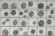 Lots and Collections
Lote más de 90 cobres. MONEDA HISPÁNICA a MONARQUÍA HISPÁNICA. AE. Incluye cobres ibéricos, de la República e Imperio romano y a...