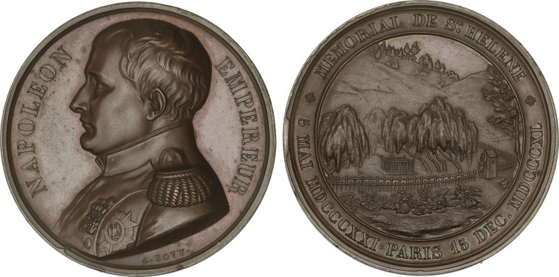 World Coins
France
Medalla. 1821-1840. NAPOLEÓN. Memorial de St. Helena. Anv.:...