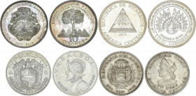 World Lots and Collections
Lote 4 monedas Peso, Balboa, 10 Colones y 100 Cordobas. 1908 a 1975. COSTA RICA, NICARAGUA, PANAMÁ y EL SALVADOR. AR. A EX...