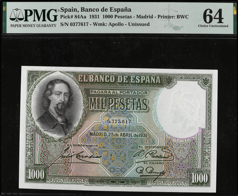 Spanish Banknotes
Guerra Civil
1.000 Pesetas. 25 Abril 1931. Zorrilla. Precint...