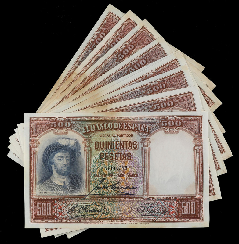 Spanish Banknotes
Spanish Banknotes
Lote 15 billetes 500 Pesetas. 25 Abril 193...