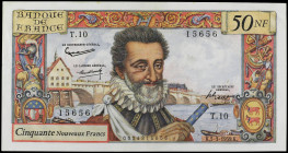 World Banknotes
50 Nouveaux Francs. Marzo 1959. FRANCIA. Henry IV. Pick-143. MBC+.
