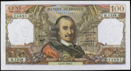 World Banknotes
100 Francs. Noviembre 1978. FRANCIA. Corneille. (Arrugas). Pick-149f. SC-.