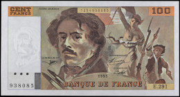 World Banknotes
100 Francs. 1995. FRANCIA. Delacroix. Pick-154h. SC-.