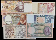World Banknotes
Lote 6 billetes 20, 500 (3), 1.000 y 2.000 Escudos. 1959 a 2000. PORTUGAL. Todos diferentes. Pick-153, 177a, 180b, 181k, 187a, 189d. ...