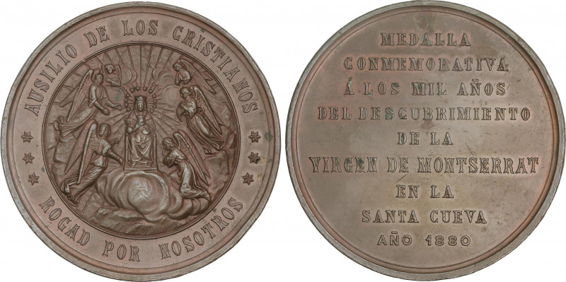 Spanish Medals
Milenario de la Virgen de Montserrat. 1880. Anv.: AUSILIO DE LOS...