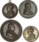 World Medals
Lote 4 medallas papales. 1854 a 1893. PIO IX (2) y LEÓN XIII (2). VATICANO. Br (3) y Metal plateado. Ø 43 a 61 mm. Incluye: Incendio bas...