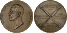 World Medals
Victor Pauchet. 1928. FRANCIA. Anv.: VICTOR PAUCHET PARIS 1928. Busto a izquierda. Rev.: Cuatro instrumentos medicos dividiendo el espac...