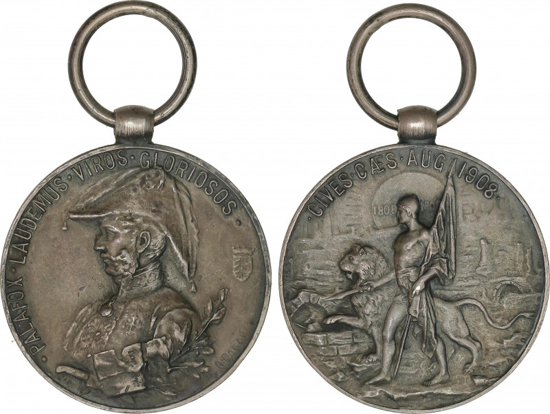 Spanish Decorations
Centenario Zaragoza. Categoría Plata. 1808-1908. AR. Ø 30 m...