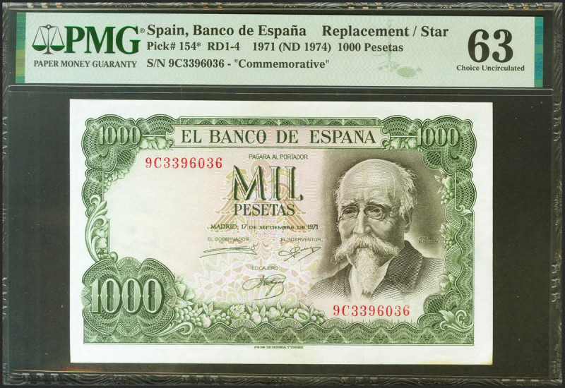 1000 Pesetas. 17 de Septiembre de 1971. Serie especial 9C. (Edifil 2021: 474d, P...