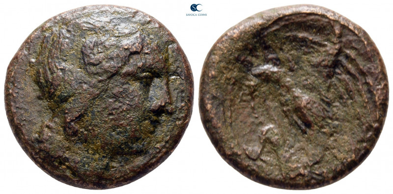 Sicily. Morgantina circa 339-317 BC. 
Hemilitron Æ

23 mm, 8,74 g



fine...