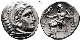 Kings of Macedon. Kolophon. Philip III Arrhidaeus 323-317 BC. Struck under Menander or Kleitos, circa 322-319 BC. In the name and types of Alexander I...